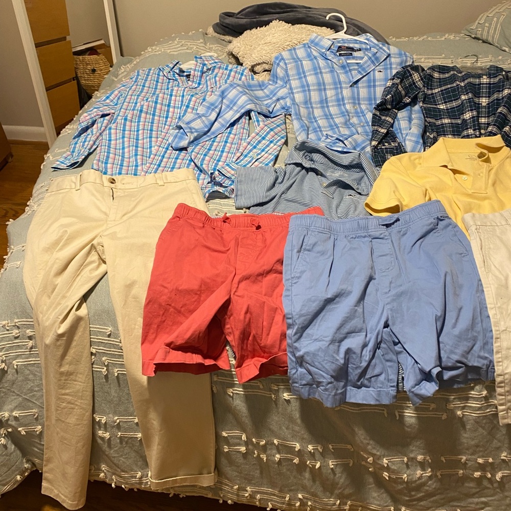 Boys Vineyard Vines Pants, Shorts and Shirt Bundle